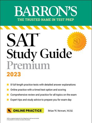 cover image of SAT Study Guide Premium, 2023